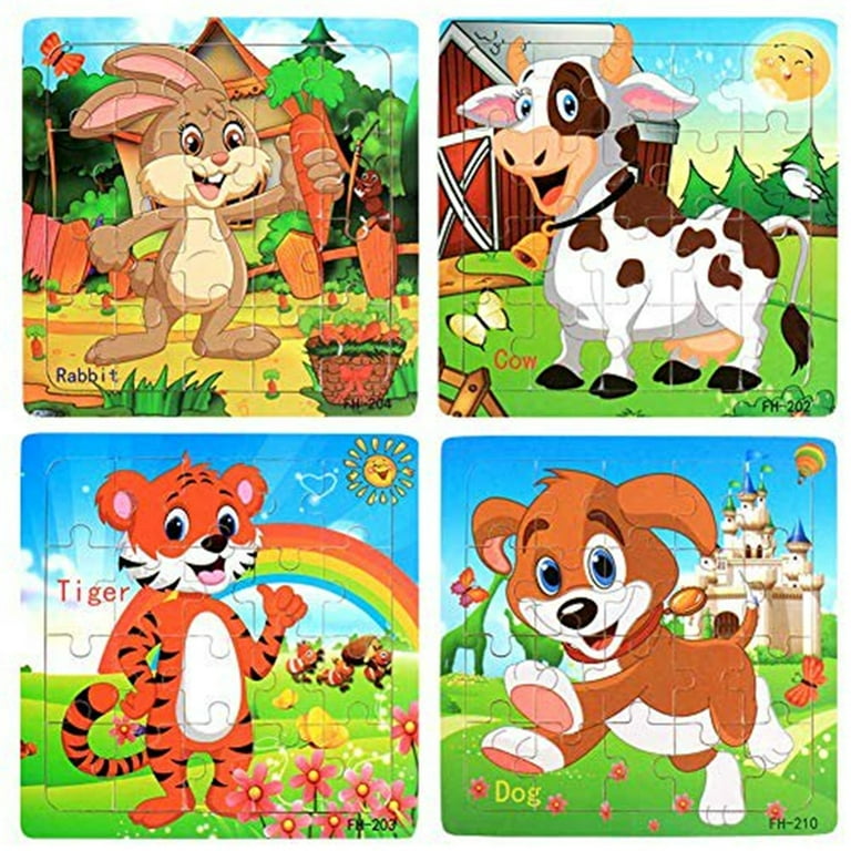 TOFOTL Wooden Jigsaw Puzzles Set For Kids Age 3 5 Year Old 20
