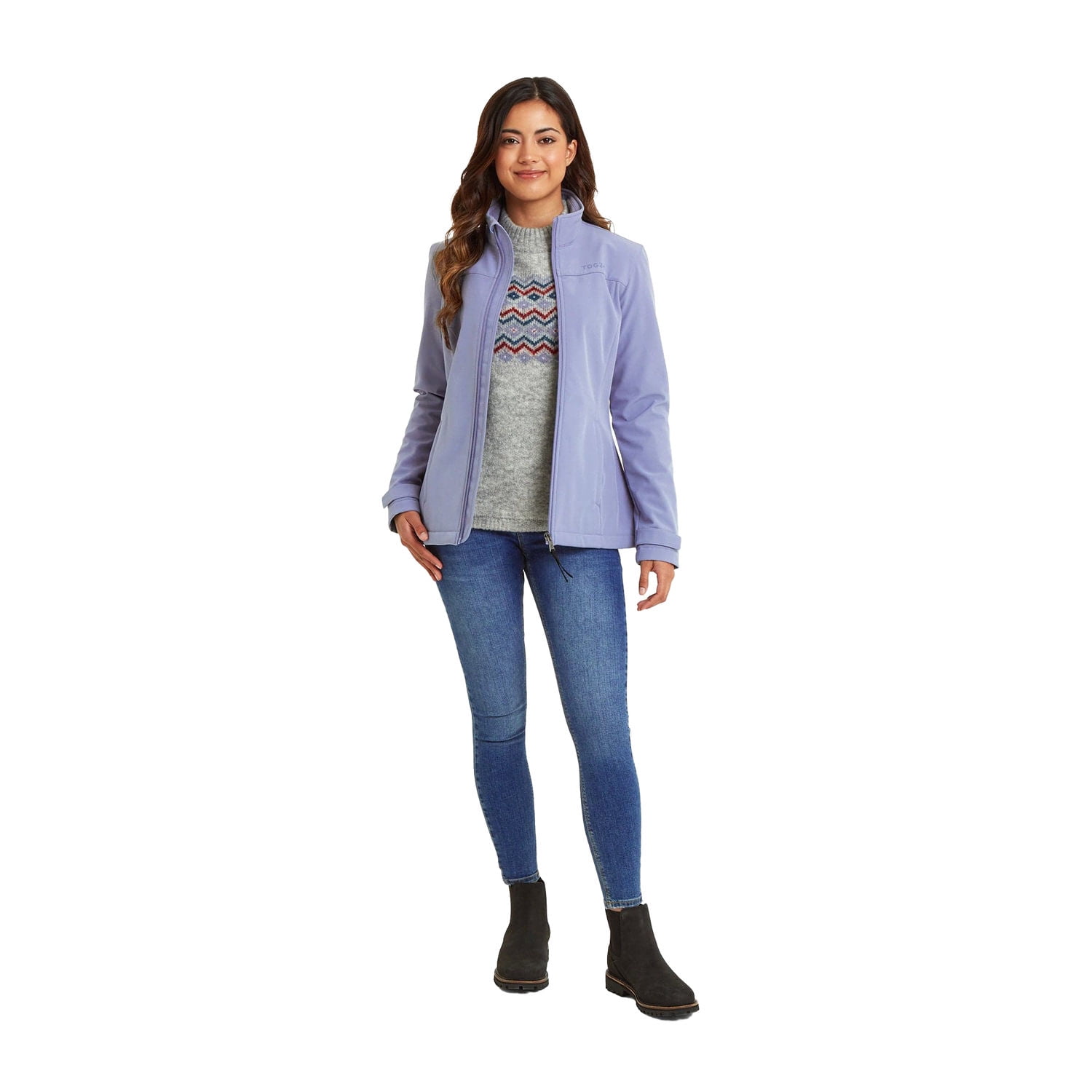 k414 - L | Giacca Softshell Verde L per Donna Traspirante, Impermeabile
