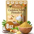 thumbnail image 1 of TOG999, Premium 8oz Golden Milk Powder - Turmeric, Cinnamon, Ginger & Black Pepper – Natural Spice Blend for Lattes, Smoothies & Baking – Non-GMO, No Additives., 1 of 9
