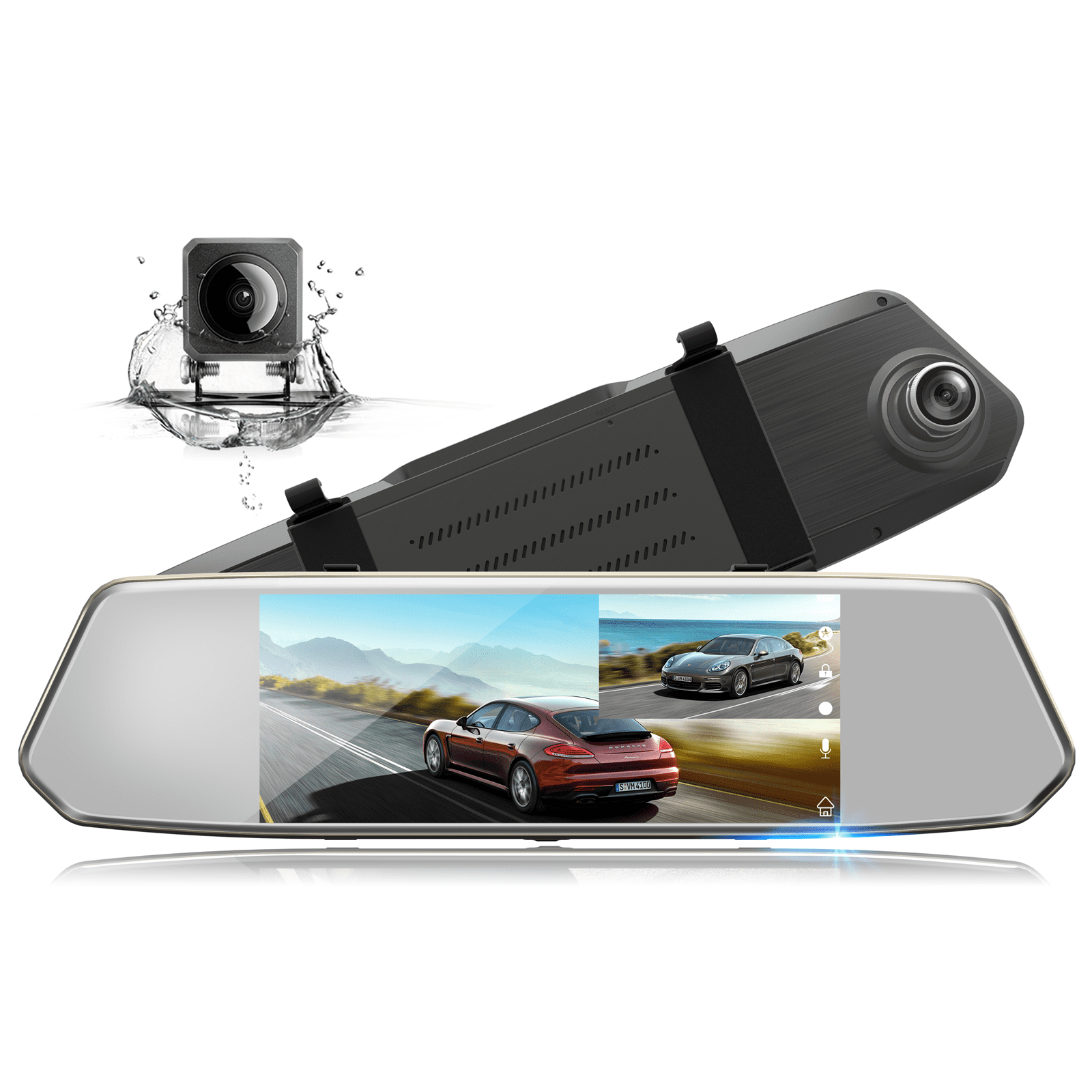 Toguard Dash Cam Front and Rear 1080p Full HD Car Camera,2.45 inch Das