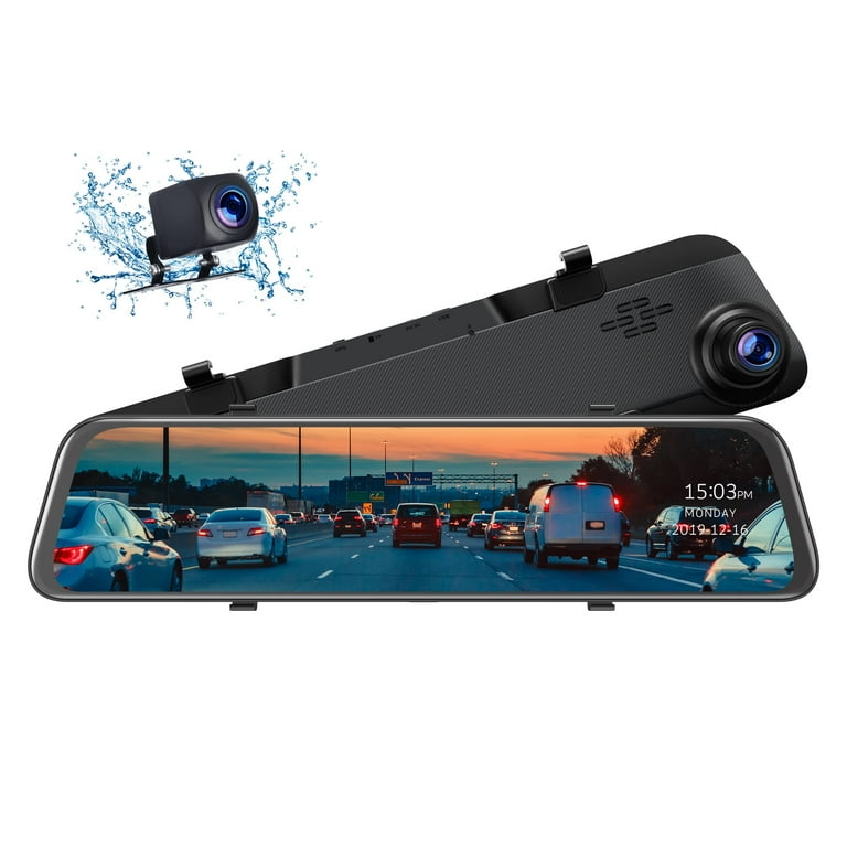 TOGUARD GPS Dash Cam, Voice Control, 12