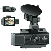 TOGUARD 4K Dash Cam Front and Rear Inside, 3 Channel Dashcam 4K+1080P Dash Camera, Triple Car Camera 2K+1080P+1080P with IR Night Vision, WDR,G-Sensor, Parking Monitor
