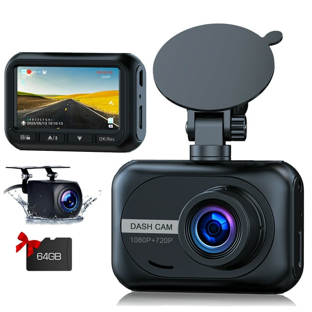 TOGUARD Dash Cam Front and Rear 1080P Full HD Car Camera,2.45 inch Dash ...