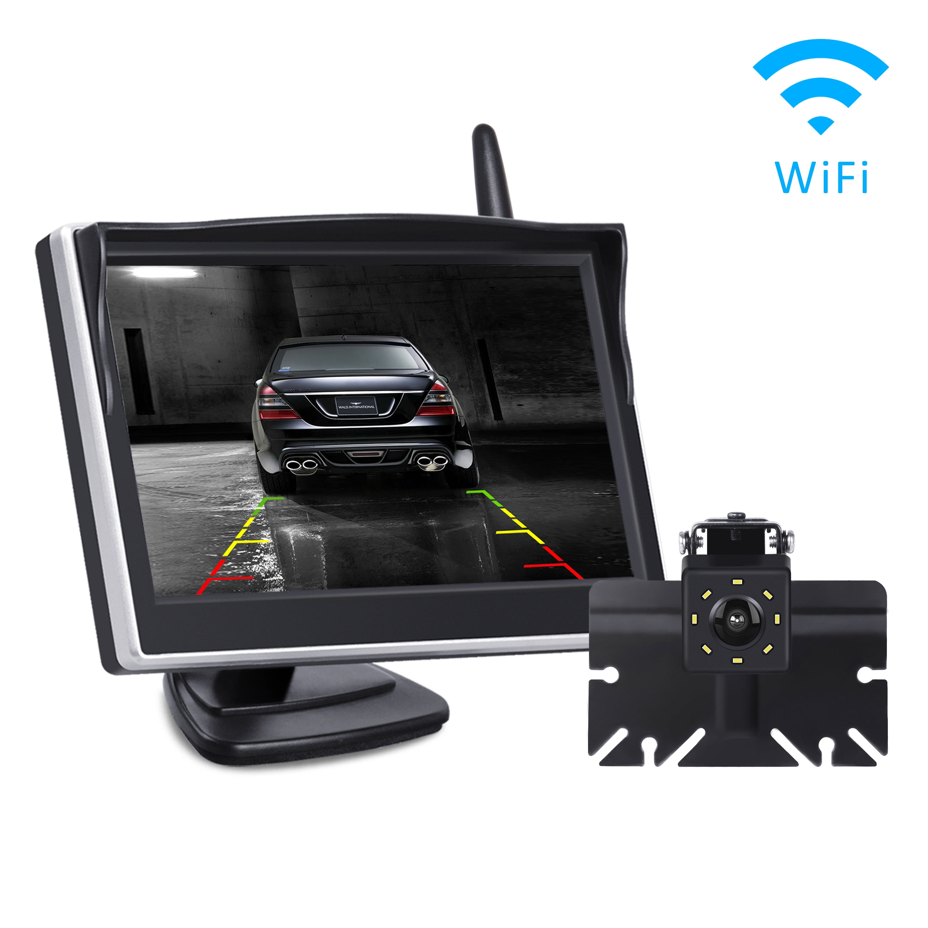 TOGUARD Digital Signal Wireless Back up Camera Kit, 5'' Monitor 1080P