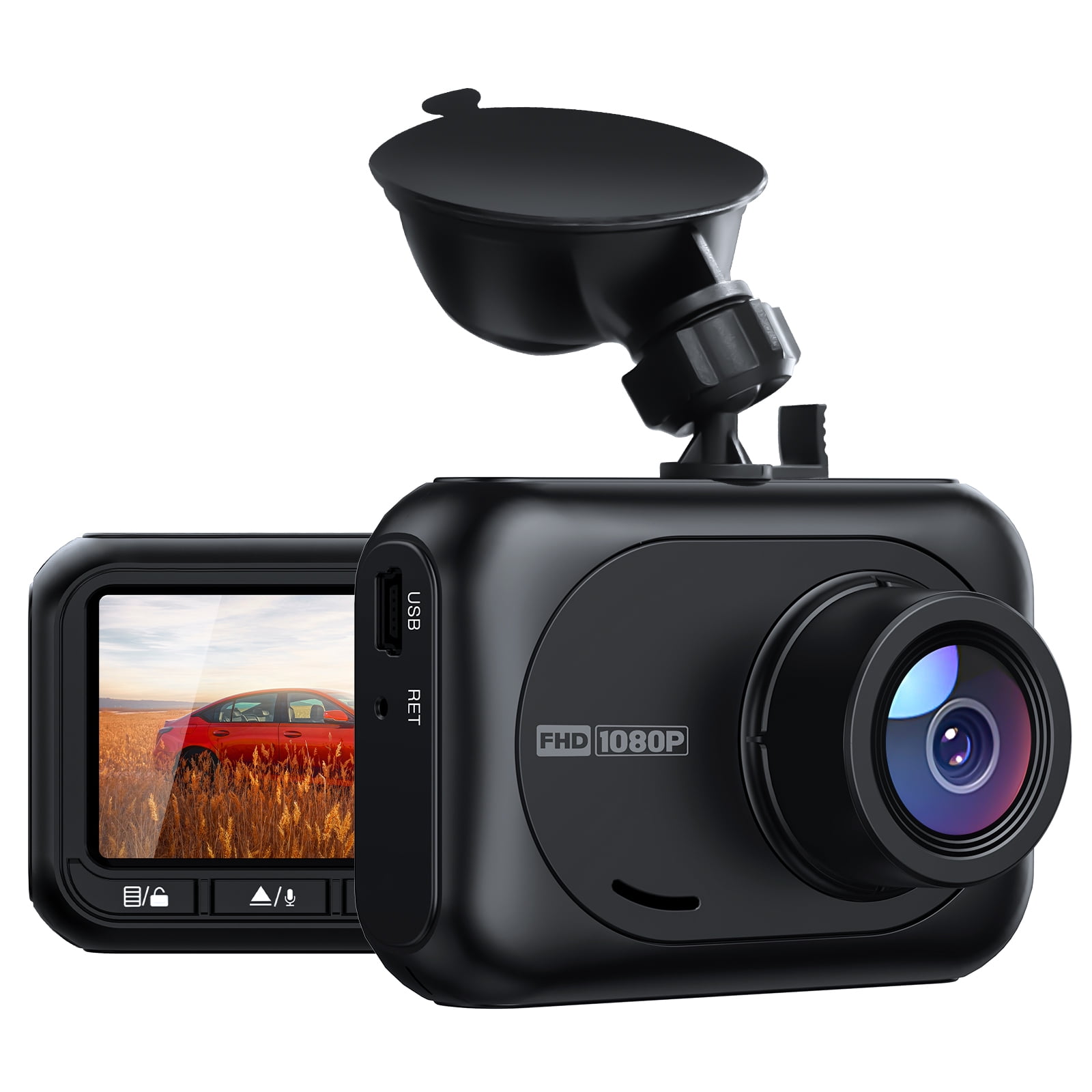 TOGUARD 1080P Dual Dash Cam, 10