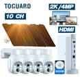 thumbnail image 1 of TOGUARD SC23 10CH 4MP Solar Wireless Security Camera System Outdoor Battery WiFi Dome Surveillance Camera, 1 of 9