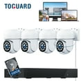 thumbnail image 1 of TOGUARD SC36 POE Wired Security Camera System Outdoor with 500GB Hard Drive 4K 8CH CCTV NVR 4Pcs 5MP PTZ Dome Surveillance Cameras HDMI Connector, 1 of 13
