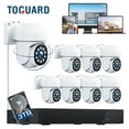 thumbnail image 1 of TOGUARD SC36 POE Wired Security Camera System Outdoor with 3TB Hard Drive 4K 8CH CCTV NVR 8Pcs 5MP PTZ Dome Surveillance Cameras HDMI Connector, 1 of 12