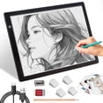 thumbnail image 1 of TOHETO A4 Light Pad Light Acrylic Panel Copy Board Tracking Pad for Diamond Painting Sketch Animation Sketching Weeding Vinyl X-ray Viewing, 1 of 11