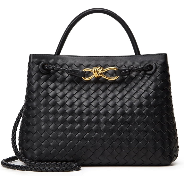 TOHIDAQU Woven Vegan Leather Crossbody Bag, Magnetic Closure  display picture 1