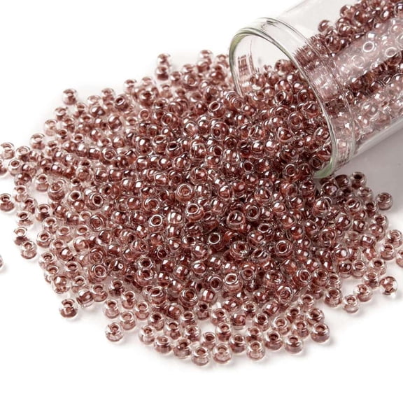 TOHO 8/0 Round Beads Japanese Seed Beads (342) Inside color Indian Red Lined 8/0 3mm Hole: 1mm 222pcs/10g