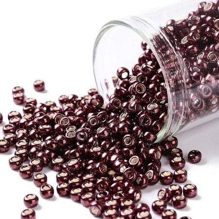 TOHO 8/0 Round Beads Japanese Seed Beads (564) Galvanized Cabernet 3mm Hole: 1mm 1110pcs/50g