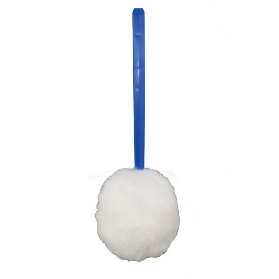 TOILET BOWL MOP BLUE Non-Scratching Soft Tip Easy Clean Reusable