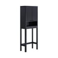 thumbnail image 1 of Beautiful Fluted Over-The-Toilet Storage Cabinet, Rich Black, 1 of 13