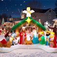 thumbnail image 1 of Toiyjofe 12FT Christmas Inflatable Nativity Scene with LED Lights, Large Christmas Yard Decoration for Outdoor Indoor & Commercial Use, 1 of 10