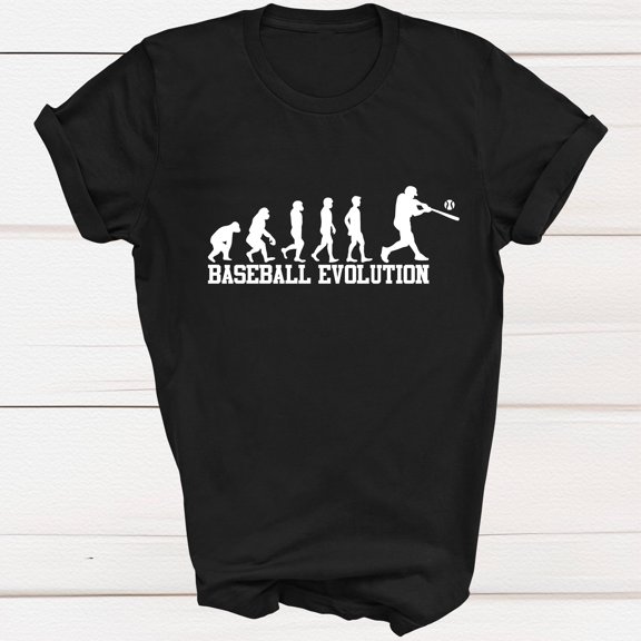 TOKAIPlus Baseball Evolution Shirt, Baseball Lover T-shirt Football Player Basketball Team Birthday Family