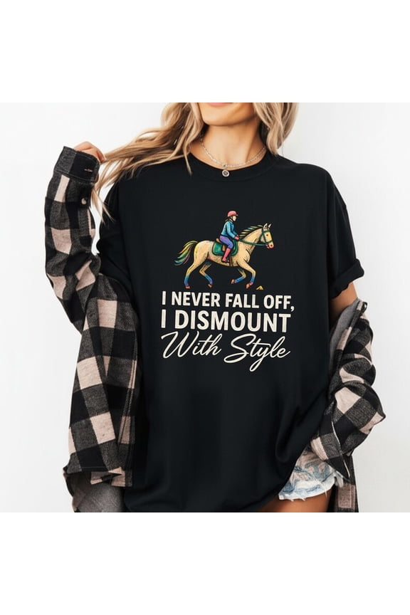 Funny Horse Riding T-Shirt for Women Western Equestrian Graphic Tee Cowgirl Quote Shirt Horse Lover Gift Rustic Style Fall Outfit