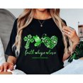 thumbnail image 1 of TOKAIPlus Lymphoma Awareness T-shirt – Faith Hope Love Green Ribbon Tee – Cancer Support Shirt, 1 of 4