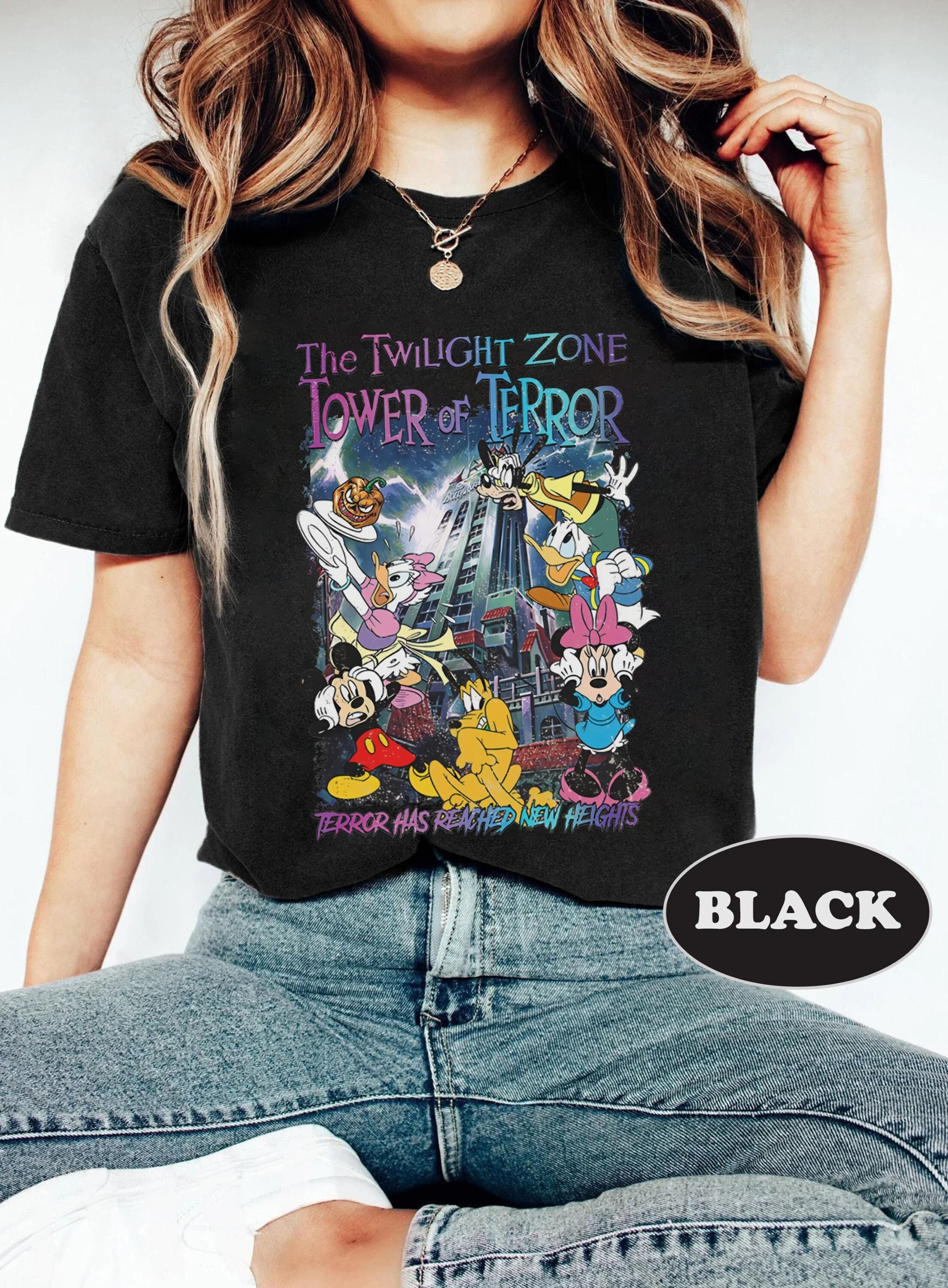 T-shirt Uomo The Twilight Zone, Nera, 100% Cotone, Girocollo. Taglie Dalla Small Alla 3XL. Nuova Con Etichette, Made In USA.