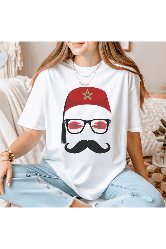 Moroccan Pride T-Shirt, Morocco Football , Support Morocco Soccer Shirt, Souvenir Gift for Travelers, Cup Africa Apparel