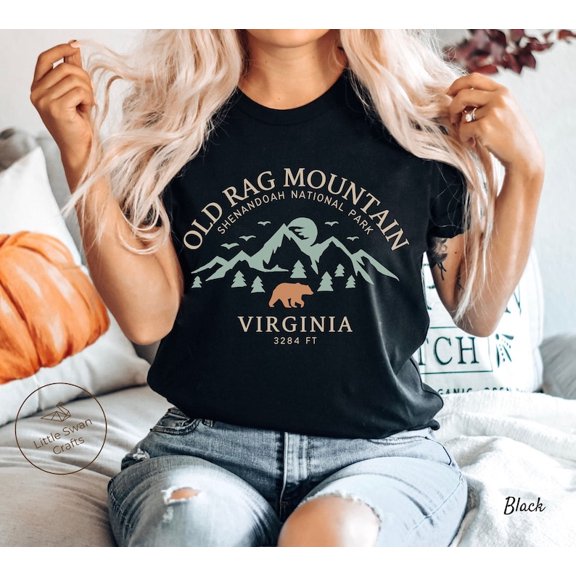 TOKAIPlus Old Rag Mountain Shirt, Virginia Mountains T-shirt