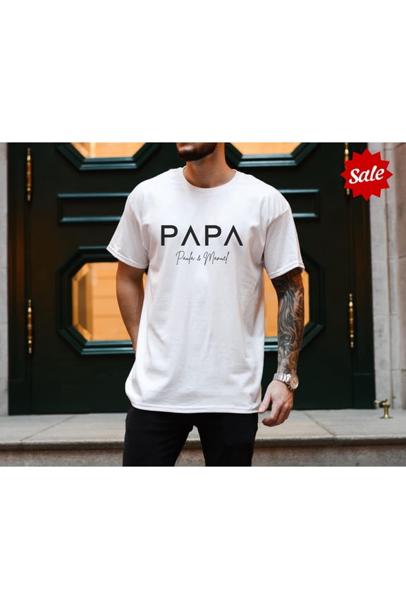 Personalized Dad T-Shirt with Name, Father's T-Shirt , Expecting Dad Announcement, Father's Day, Cool Dad Shirt, Best Dad, Father
