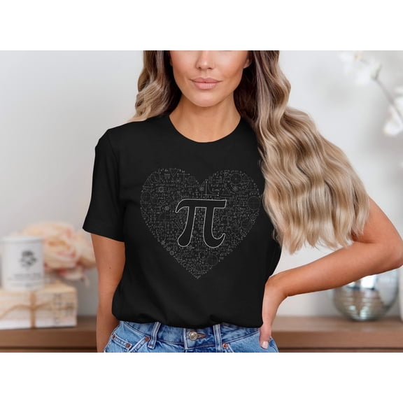 TOKAIPlus Pi Day Shirt, Math Teacher Shirt, Funny Math Shirt, Math Lover Tee, Nerdy Graphic Tee, Math Is Love Shirt, Geeky Science T Shirt