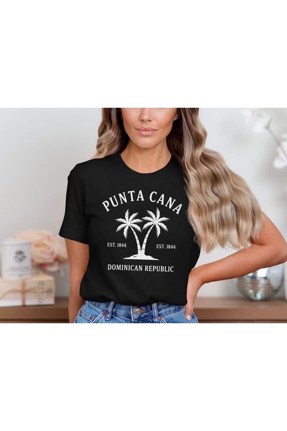 Punta Cana Shirt, Dominican Republic Souvenir Tee, Palm Tree Beach Shirt, Caribbean Vacation Shirt, Tropical Travel Graphic Tee