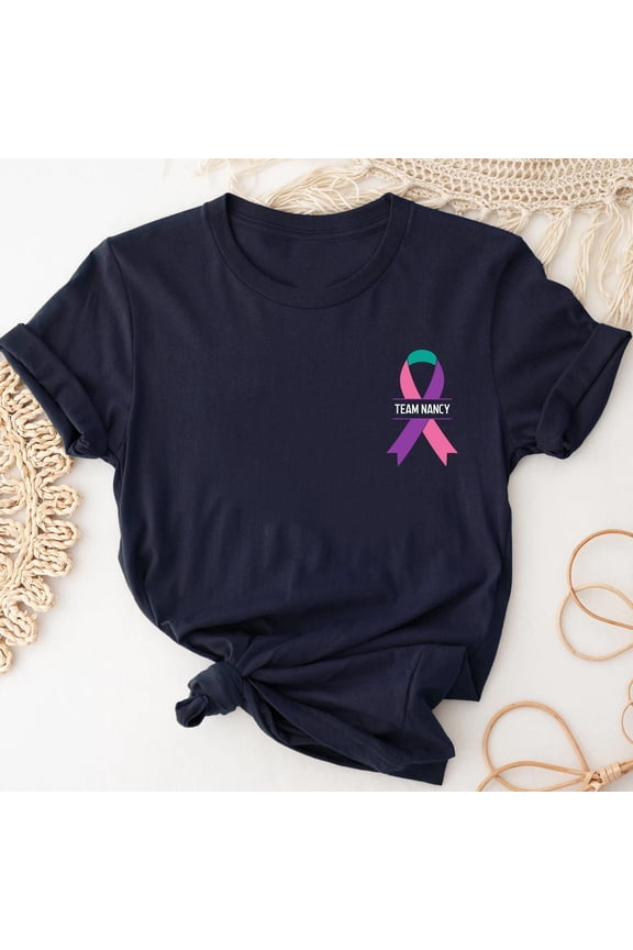 Thyroid Cancer Team Matching Shirts, Thyroid Cancer Awareness Tee, Cancer Support Squad Shirt, Survivor Warrior Gift, Family Group Matching