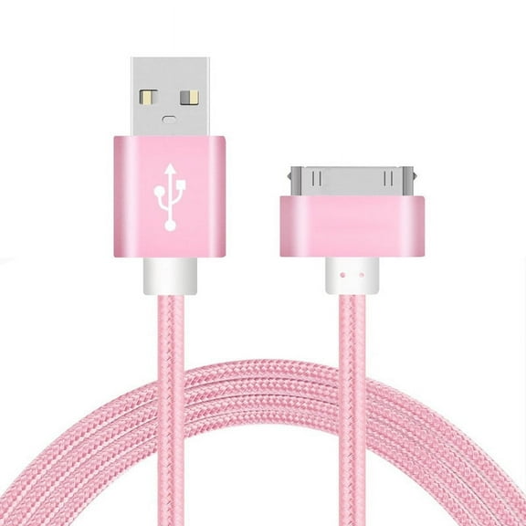 TOKERSE 1m/3.3ft USB to 30 Pin Charging Cable, USB Charging & Sync Data Cable Nylon Braided Cord Compatible for iPhone 4/4s/3G/3GS, iPad 1 2 3,iPod Touch 4 3 2 1, iPod Classic 3 2 1, iPod Nano