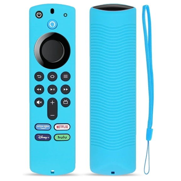 TOKERSE FireStick Remote Cover Case 3rd Gen, Compatible for Fire TV Stick 3rd Gen with Lanyard - Blue