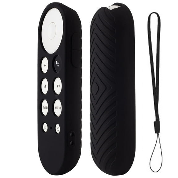 TOKERSE Remote Cover for Chromecast with Google TV HD 2022 / 4K 2020 Remote Control - Black