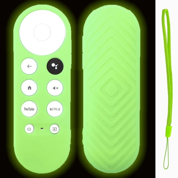 TOKERSE Remote Cover for Chromecast with Google TV HD 2022 / 4K 2020 Remote - Glow Green