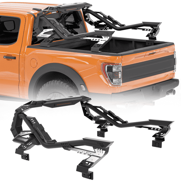 TOKMOWIN Roll Bar Truck Bed Universal Adjustable Width(56" to 65"),Chase Rack Sport Bar Roll Cage