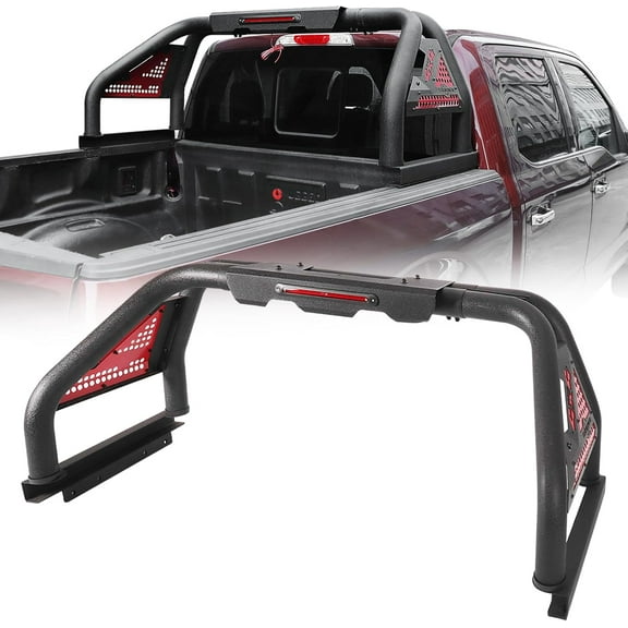 TOKMOWIN Roll Bar Truck Bed Universal Adjustable Width(60" to 63") Fits Full Size Pickup Truck,Truck Bed Sport Roll Bar Cage Compatible with F-150/ Tacoma/Tundra/Silverado/Ram