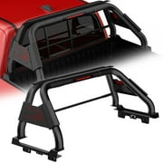 TOKMOWIN Sport Bar 4X4 Roll Bars Adjustable Universal for Mid Size Pickup Truck| Heavy-duty Steel Black| Removable Chase Rack|Rust-Resistant Bed Bar