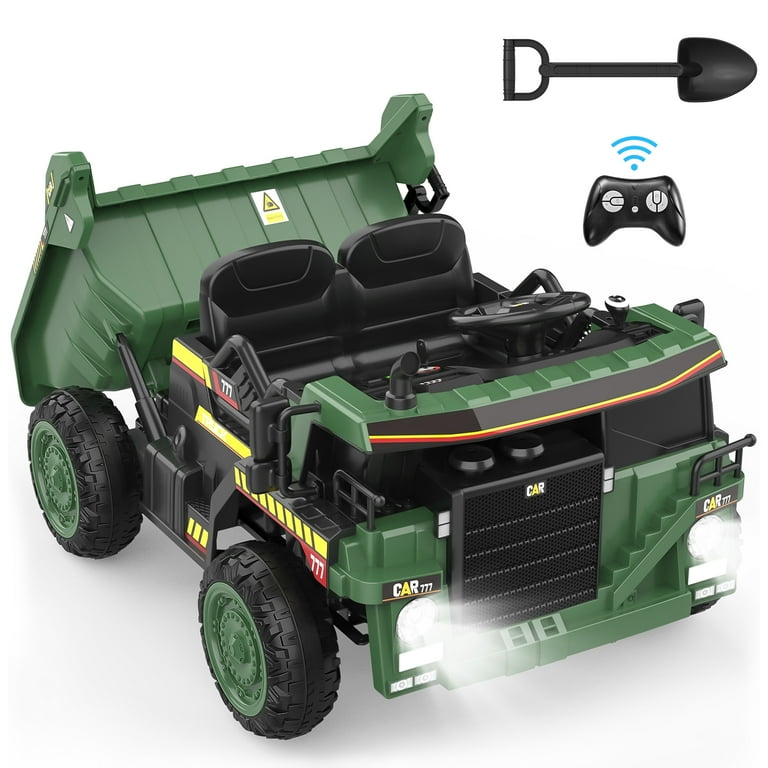 TOKTOO 12V Kids Ride-on Dump Truck, Battery Powered with Remote