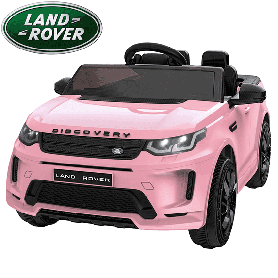 TOKTOO 12V Battery Ride on Car, 1 Seater Licensed Land Rover Kid Car w/ Remote Control, Gift for Kids Aged 2-4 Years-Light Pink