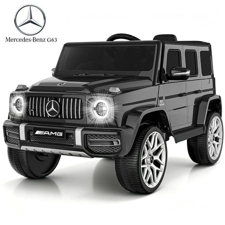 TOKTOO 12V Electric Car for Toddler, Mercedes-Benz G63 Licensed Kids Ride on Toys, Toddlers Ride on Car with Parental Remote Control & LED Lights & Music, Black