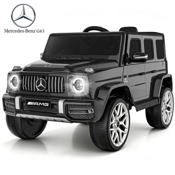 TOKTOO 12V Electric Car for Toddler, Mercedes-Benz G63 Licensed Kids Ride on Toys, Toddlers Ride on Car with Parental Remote Control & LED Lights & Music, Black