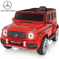 thumbnail image 1 of TOKTOO Electric Car for Toddler, Mercedes-Benz G63 Licensed 12V Ride on Toys, Toddlers Power Ride on Car with Remote Control & High Window & LED Lights & Music, White, 1 of 8