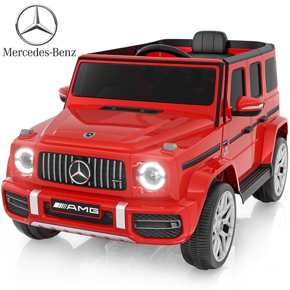 TOKTOO Electric Car for Toddler, Mercedes-Benz G63 Licensed 12V Ride on Toys, Toddlers Power Ride on Car with Remote Control & High Window & LED Lights & Music, White