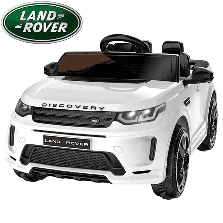 TOKTOO 12V Powered Ride on Car, 1 Seater Licensed Land Rover Kid Car w/ Remote Control, Gift for Kids Aged 3-5 Years-White