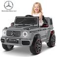 thumbnail image 1 of TOKTOO 12V Electric Car for Toddler, Mercedes-Benz G63 Licensed Kids Ride on Toys, Toddlers Ride on Car with Parental Remote Control & LED Lights & Music, Kids Car Power Ride on, Gray, 1 of 10