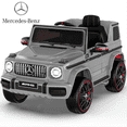 thumbnail image 1 of TOKTOO 12V Powered Ride on Toy Mercedes-Benz G63 Licensed for Kids, Electric Toddler Ride on Car w/Parent Remote Control, MP3, LED Headlight, Gift for Boys Girls Aged 2-4 Years, Gray, 1 of 9