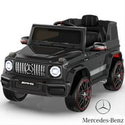 TOKTOO 12V Powered Ride on Toy Mercedes-Benz G63 Licensed for Kids, Electric Toddler Ride on Car w/Parent Remote Control, MP3, LED Headlight, Gift for Boys Girls Aged 2-4 Years, Black
