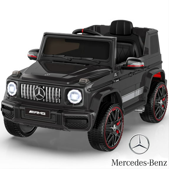 TOKTOO 12V Powered Ride on Toy Mercedes-Benz G63 Licensed for Kids, Electric Toddler Ride on Car w/Parent Remote Control, MP3, LED Headlight, Gift for Boys Girls Aged 2-4 Years, Black