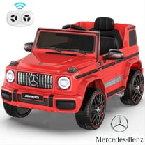 TOKTOO 12V Powered Ride on Toy Mercedes-Benz G63 Licensed for Kids, Electric Toddler Ride on Car w/Parent Remote Control, MP3, LED Headlight, Gift for Boys Girls Aged 2-4 Years, Red