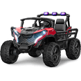 thumbnail image 1 of TOKTOO 24 Volt Ride on Toy for Big Kids, 24V Ride Ons with 4 Power EVA Wheels, 24V 2 Seater Battery Powered Ride on UTV Car, 4WD, 800W, 5.1 Mph, Kid Electric Car with Remote Control, Aged 3-8Y, Red, 1 of 6