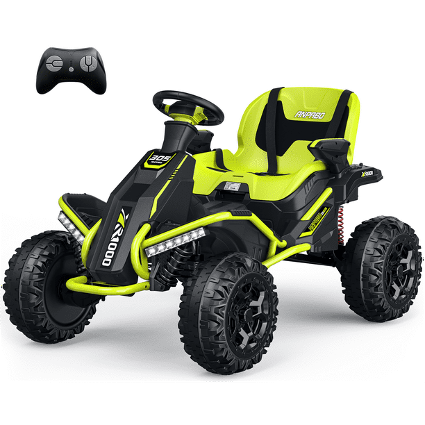 TOKTOO 24V 4WD/2WD Switchable Powered Ride On UTV w/ 4X75W Powerful